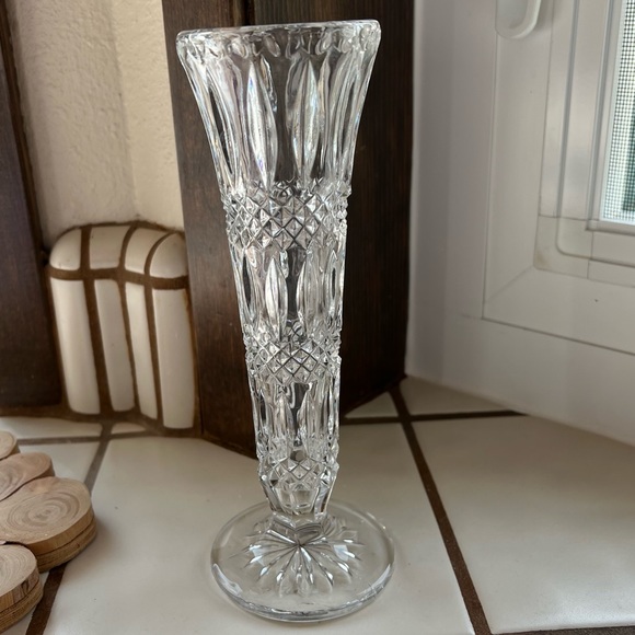 Vintage Crystal Vase, Cut Glass - Picture 5 of 7